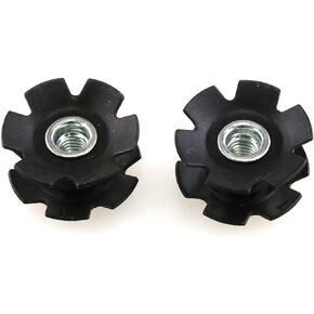 E-outstanding Star Nut 2PCS Bike Cycling Bicycle Metal Headset Star Nut Accessories for Forks 1-1/8 Inch