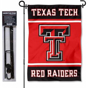 Texas Tech Red Raiders Garden Flag with Stand Holder