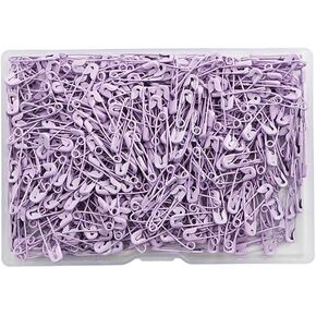 500 Pcs 19mm Small Safety Pins Mini Metal Safety Pins Tiny Fastening Safety Pins Hang Tag Safety Pins for Clothes Sewing Handicrafts White