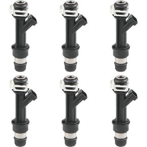 JDMON Fuel Injectors Compatible with Chevy Trailblazer GMC Envoy Isuzu Ascender Buick Rainier 4.2L 2002-2007 12569573 FJ319 25313185 6Pcs