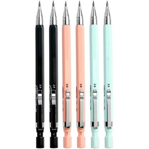 3Pcs 2.0mm 2B Propelling Pencils Candy Color Mechanical Pencil Drawing Writing for Kids Girl Gift School Supplies Students Stationery Professional and Fashion Office(Random Color)
