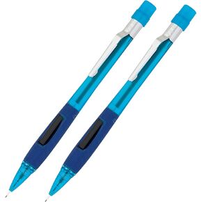 Pentel : Quicker Clicker Automatic Pencil, 0.50 mm, Transparent Blue Barrel -:- Sold as 2 Packs of - 1 - / - Total of 2 Each