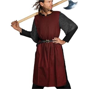 Mythrojan Medieval CANVAS Tabard 100% Cotton Medieval Viking Knight SCA LARP Surcoat, Adult