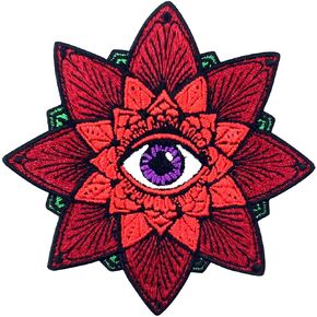 The Aztec Eye Patch Embroidered Applique Iron On Sew On Emblem