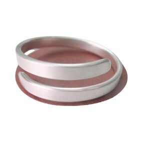 Brushed Sterling Silver Adjustable Ring