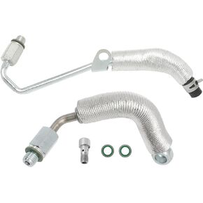 Turbo Charger Turbocharger Cooling Feed Line Pipe and Coolant Return Hose Line Fits for Cruze 2011-2015 Sonic 12-18 Trax 15-18 Encore 13-18 Replace 55568031 55567067