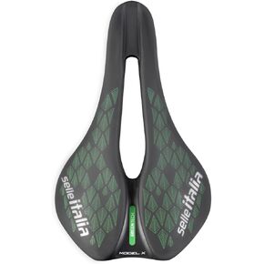 Model X Green Leaf Superflow Bicycle Saddle