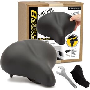 مقعد دراجة كبير ناعم لكبار السن - دوران داخلي - دراجات ثابتة وتمارين - سرج دراجة كبير عريض ومبطن للرجال والنساء. البديل الأكثر راحة لمركبة الشاطئ الخاصة بك. in Kuwait