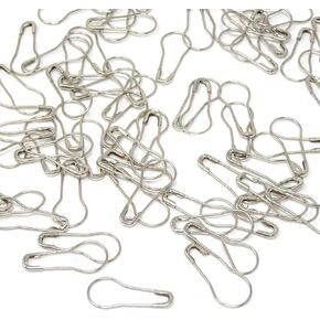 Honbay 1000PCS 22mm Mini Metal Safety Pins Gourd Pins Bulb Pins Calabash Pins Clothing Tag Pins for Sewing, Craft Projects, Jewelry Making and Home Use (Silver)