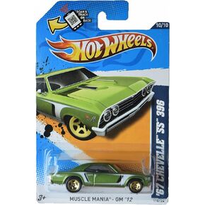 هوت ويلز '67 شيفيل SS 396، [أخضر] 110/247 ماسل مانيا GM '12 10/10