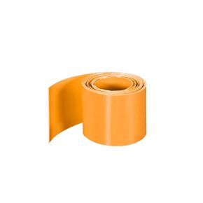 uxcell PVC Heat Shrink Tube 43mm Flat Width Wrap for Single5 Meter Orange