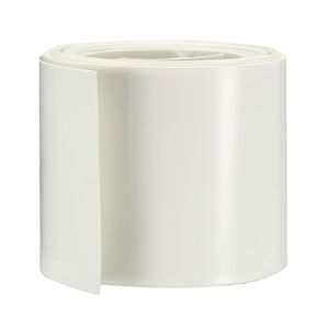 uxcell Battery Wrap PVC Heat Shrink Tubing 65mm Flat Width for AA Power Supplies 5 Meters Length White