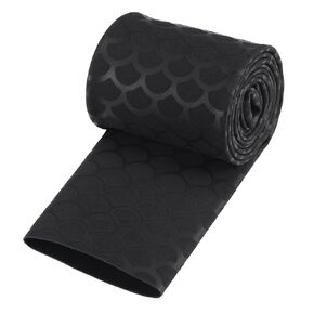 uxcell Heat Shrink Wrap Tubing Sleeve for Fishing Rod Grips Handle, 63mm Flat 3.3ft 2:1 Ratio Black