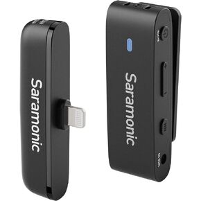 Saramonic Blink300 B1 Wireless Lavalier Microphones for Cameras Camcorder DSLR PC Computer, Noise Cancellation, 164ft Transmission, 3.5mm Wireless Lapel Mic for Video Recording Vlog Live Streaming