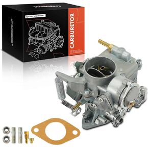 A-Premium 34 Pict-3 Carburetor Compatible with VW Beetles Super Beetles 1971-1979 Dual Port 1600cc Air Cooled Type 12V Engine Thing Karmann Ghia Squareback Transporte Electric Choke Replace# 113129031
