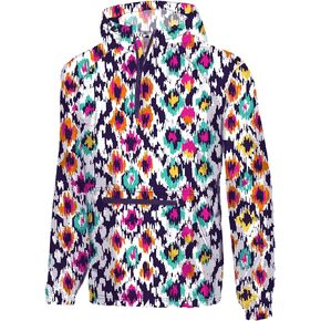 Southern Couture Quarter Zip Nylon Fabric Wind Breaker Pullover