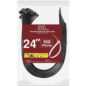 Black Zip Ties 1000 Pack 12 Inch Long Cable Ties Heavy Duty, 70lbs Tensile Strenth Plastic Ties Industrial Wire Ties Wraps Cable Zipties Black Tie Straps for Gardening,Home,Office