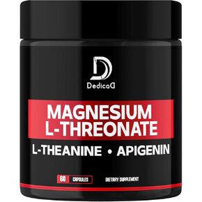 عبوتان تحتويان على 60 كبسولة - 2250 ملغ من مغنيسيوم إل-ثريونات مع إل-ثيانين وأبيجينين - مكمل مركب ثلاثي المغنيسيوم in Kuwait