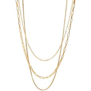 Herringbone Necklace for Women, Dainty Gold Layered Choker Necklace,14k Gold Plated Snake, Gold Paperclip Chain Choker Necklaces, Simple Gold Layered Necklaces, Gold Jewelry Gift for Women Girls