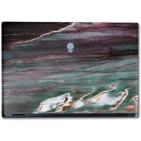 Laptop Skin Compatible with Alienware M16 R2 (2024) - Grunge Marble - Premium 3M Vinyl Protective Wrap Decal Cover - Easy to Apply | Crafted in The USA by MightySkins