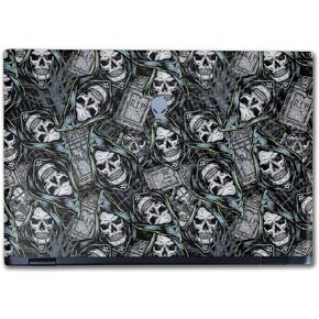 Carbon Fiber Laptop Skin Compatible with Alienware M16 R2 (2024) - Wall of Death - Premium 3M Vinyl Protective Wrap Decal Cover - Easy to Apply | Crafted in The USA by MightySkins