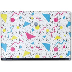 Glossy Glitter Laptop Skin Compatible with Alienware M16 R2 (2024) - 90s Fun - Premium 3M Vinyl Protective Wrap Decal Cover - Easy to Apply | Crafted in The USA by MightySkins