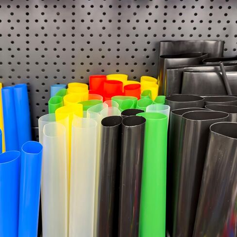 MECCANIXITY PTFE Heat Shrink Tubing 4 to 1 Ratio, Total 16.4ft Clear Insulating Tubing High Temperature Shrinking Tube, Pack of 5 in Saudi Arabia