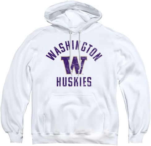 LOGOVISION University of Washington Official Huskies Logo Unisex Adult Pull-Over Hoodie in Kuwait