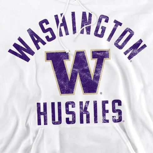 LOGOVISION University of Washington Official Huskies Logo Unisex Adult Pull-Over Hoodie in Kuwait