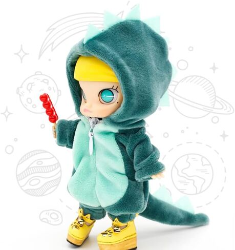 ملابس دمى وحش حيوان ديناصور لطيف لـ OB11، مولي، Gsc، 1/12 BJD إكسسوارات دمي ملابس دمى (GR) in Saudi Arabia