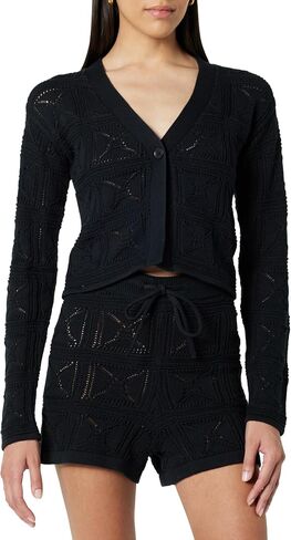 The Drop Women's Lee Crochet Cardigan in Saudi Arabia