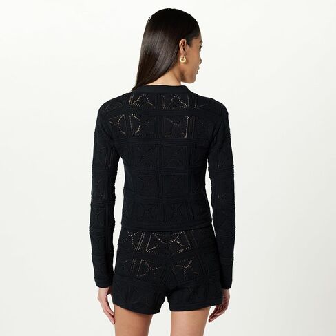 The Drop Women's Lee Crochet Cardigan in Saudi Arabia