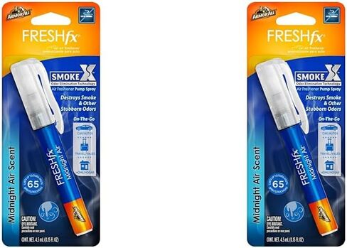 Fresh FX Smoke X Car Odor Eliminator Spray Pump by Armor All, On-The-Go Car Air Freshener Spray, Midnight Air Scent, 0.15 Oz in Saudi Arabia