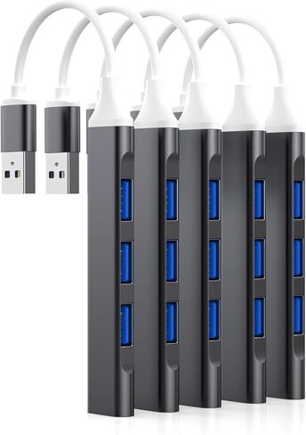 2 Pack USB Hub 3.0,4-Port USB to USB C Adapter, USB 2.0 Hub Ultra-Slim USB C Adapter USB Splitter,USB C Dock USB Extender for Laptop,iMac Pro,MacBook Air,Mac,USB to USB C,USB C to USB in Saudi Arabia
