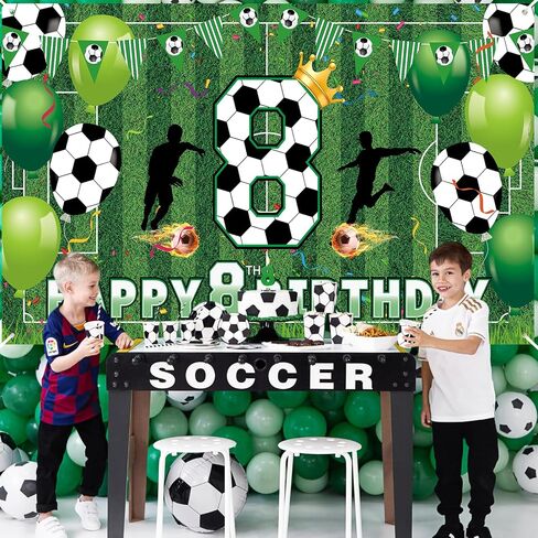 Soccer 10th Birthday Party Decorations Soccer Happy 10th Birthday Banner for Boys Teens Large Sport Themed Birthday Banner for Soccer Football 10th Birthday Anniversary Party Supplies in Saudi Arabia