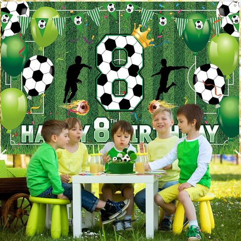 Soccer 10th Birthday Party Decorations Soccer Happy 10th Birthday Banner for Boys Teens Large Sport Themed Birthday Banner for Soccer Football 10th Birthday Anniversary Party Supplies in Saudi Arabia