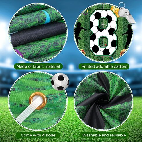 Soccer 10th Birthday Party Decorations Soccer Happy 10th Birthday Banner for Boys Teens Large Sport Themed Birthday Banner for Soccer Football 10th Birthday Anniversary Party Supplies in Saudi Arabia