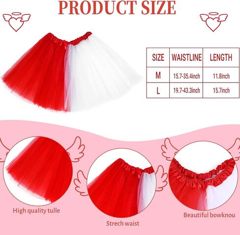 6 PCS Devil and Angel Dual Costume for Women Girls Half Angel Half Devil Costume for Halloween Party Dress Up in Saudi Arabia
