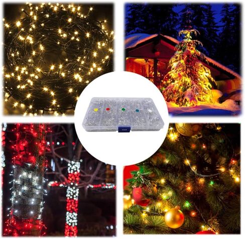 750 قطعة 3 مم من مصابيح LED الشفافة الباعثة للضوء، مجموعة متنوعة من مصابيح LED المستديرة 2 دبوس مع حقيبة تخزين لاردوينو - أبيض أصفر أحمر أخضر أزرق، 5 ألوان in Kuwait