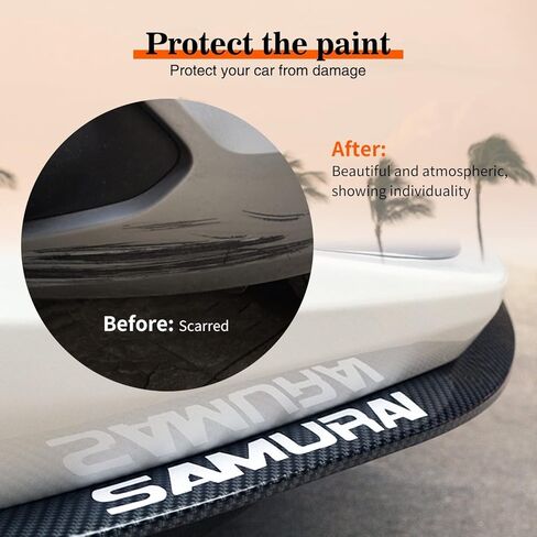 Pack-1 Car Front Bumper Lip Splitter Spoiler, Universal Vehicle Exterior Red Rubber Protector Compatible with Car Trucks SUV, Car Rear Strip Spoiler Car Decoration Accessories in Kuwait