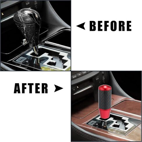 X AUTOHAUX Automatic Manual Gear Stick Shift Knob Transmission Gear Lever Stick Shifter Handle Carbon Fiber Pattern Blue in Saudi Arabia
