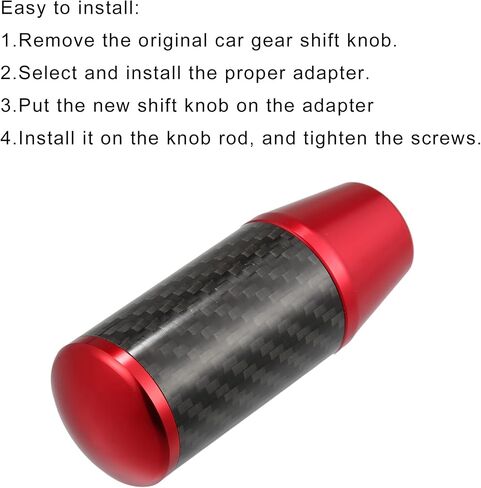 X AUTOHAUX Automatic Manual Gear Stick Shift Knob Transmission Gear Lever Stick Shifter Handle Carbon Fiber Pattern Blue in Saudi Arabia