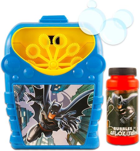 مجموعة عصا فقاعات باتمان للفتيات - حزمة بدون انسكاب، دلو فقاعات باتمان مع عصا فقاعات وملصقات فقاعات بلس، المزيد | ألعاب باتمان الخارجية in Kuwait