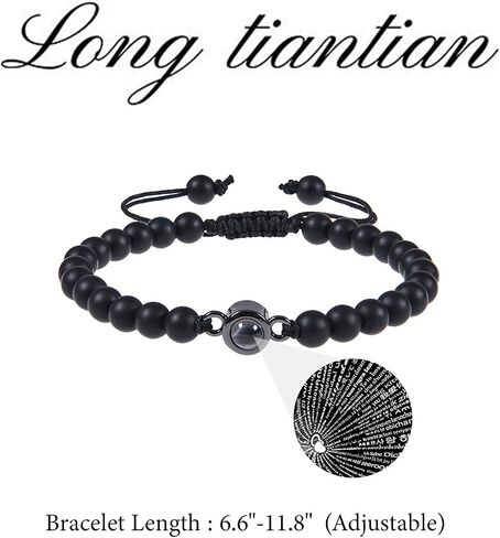 Long tiantian Retirement Gifts for Women Farewell Gifts Natural Stone Beaded Bracelet Compass Charm Bracelet Retirement Gifts for Women 2023 Coworker You Will Be Missed Bracelet for Men in Saudi Arabia