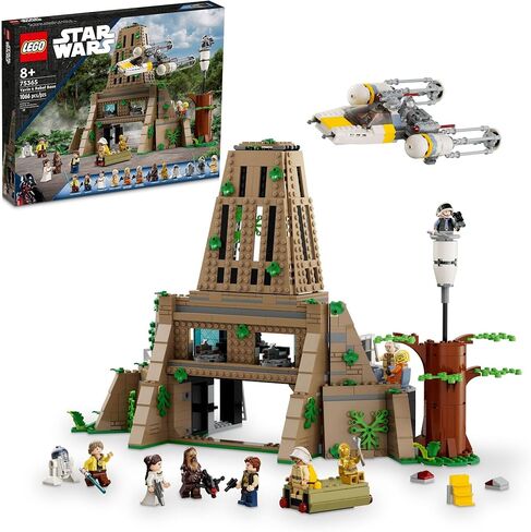 LEGO Star Wars A New Hope Yavin 4 Rebel Base, Star Wars Playset with a Command Room, Medal Ceremony Stage, Y-Wing Starfighter, 12 Star Wars Figures and More, Fun Gift for Kids Ages 8 and Up, 75365 in Saudi Arabia