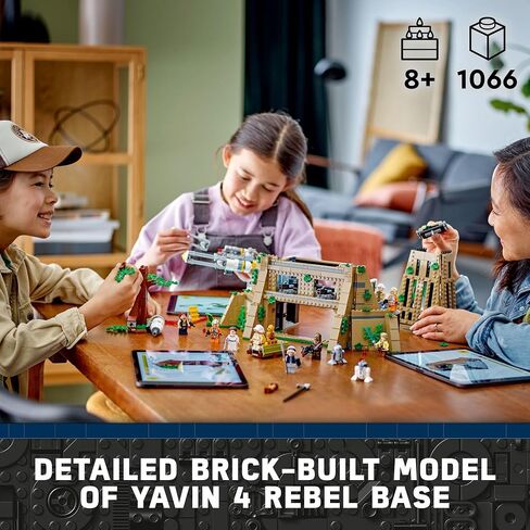 LEGO Star Wars A New Hope Yavin 4 Rebel Base, Star Wars Playset with a Command Room, Medal Ceremony Stage, Y-Wing Starfighter, 12 Star Wars Figures and More, Fun Gift for Kids Ages 8 and Up, 75365 in Saudi Arabia