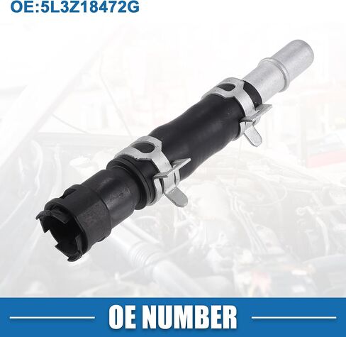 Engine Heater Hose Assembly No.5L3Z18472G HVAC Heater Pipe for Ford Expedition 2007-2010 Rubber Black in Saudi Arabia