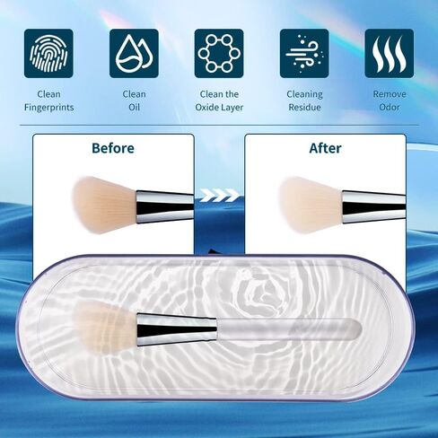 منظف ​​المجوهرات بالموجات فوق الصوتية، آلة تنظيف المجوهرات بالموجات فوق الصوتية 47 كيلو هرتز، آلة تنظيف المجوهرات الصوتية المحمولة للنظارات وحزام الساعة والخاتم والأقراط والقلائد والفضة وشفرات الحلاقة وأطقم الأسنان والأقواس in Kuwait