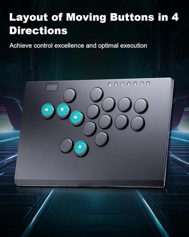 Haute42 Leverless Controller Arcade Stick: Aluminum Leverless Arcade Stick M Ultra with Lock Button & RGB Lighting, Arcade Controller Street Fight for PC/PS3/PS4/Switch Game,Low-Profile Switch Arcade Stick Support Hot Swap & SOCD in Saudi Arabia