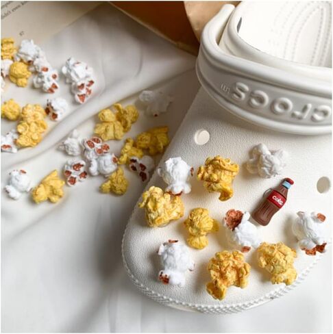 مجموعة سحر حذاء Popcorn jibbitz Croc من سحر الأحذية المخصص الفريد in Saudi Arabia
